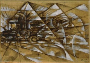 Velocità d'automobile - Giacomo Balla 1913