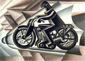Motociclista - Fortunato Depero 1944